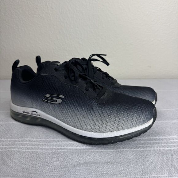 Skechers Skech-Air Element Athletic Sporty Training Sneaker Black White 7.5 - Picture 1 of 12